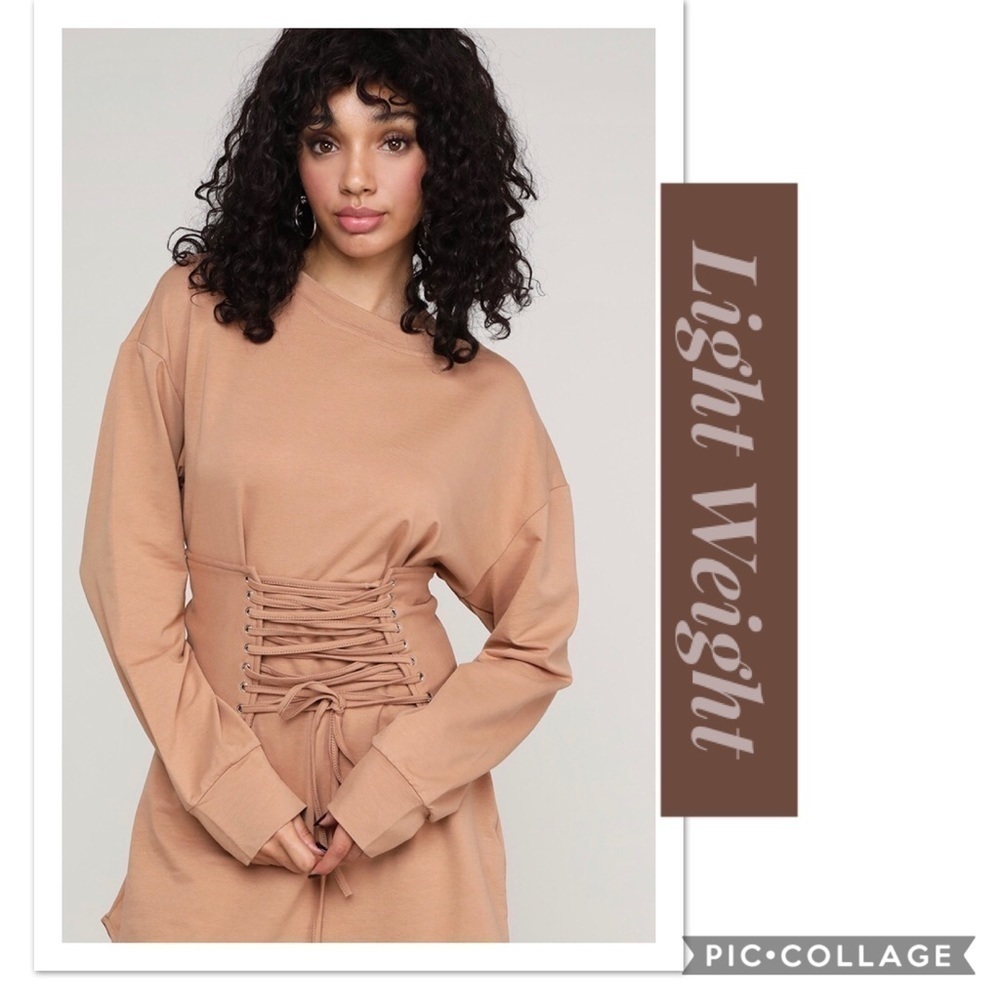 Mocha Or White Long Top w/Matching Cummerbund